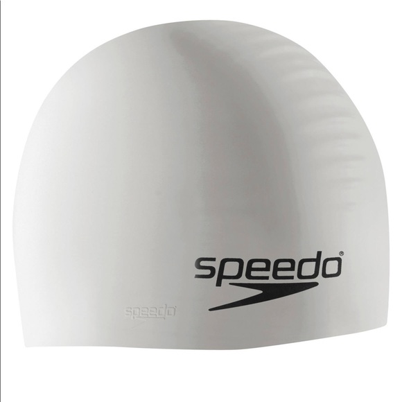 Speedo Other - SPEEDO Elastomeric Solid White Swim Cap